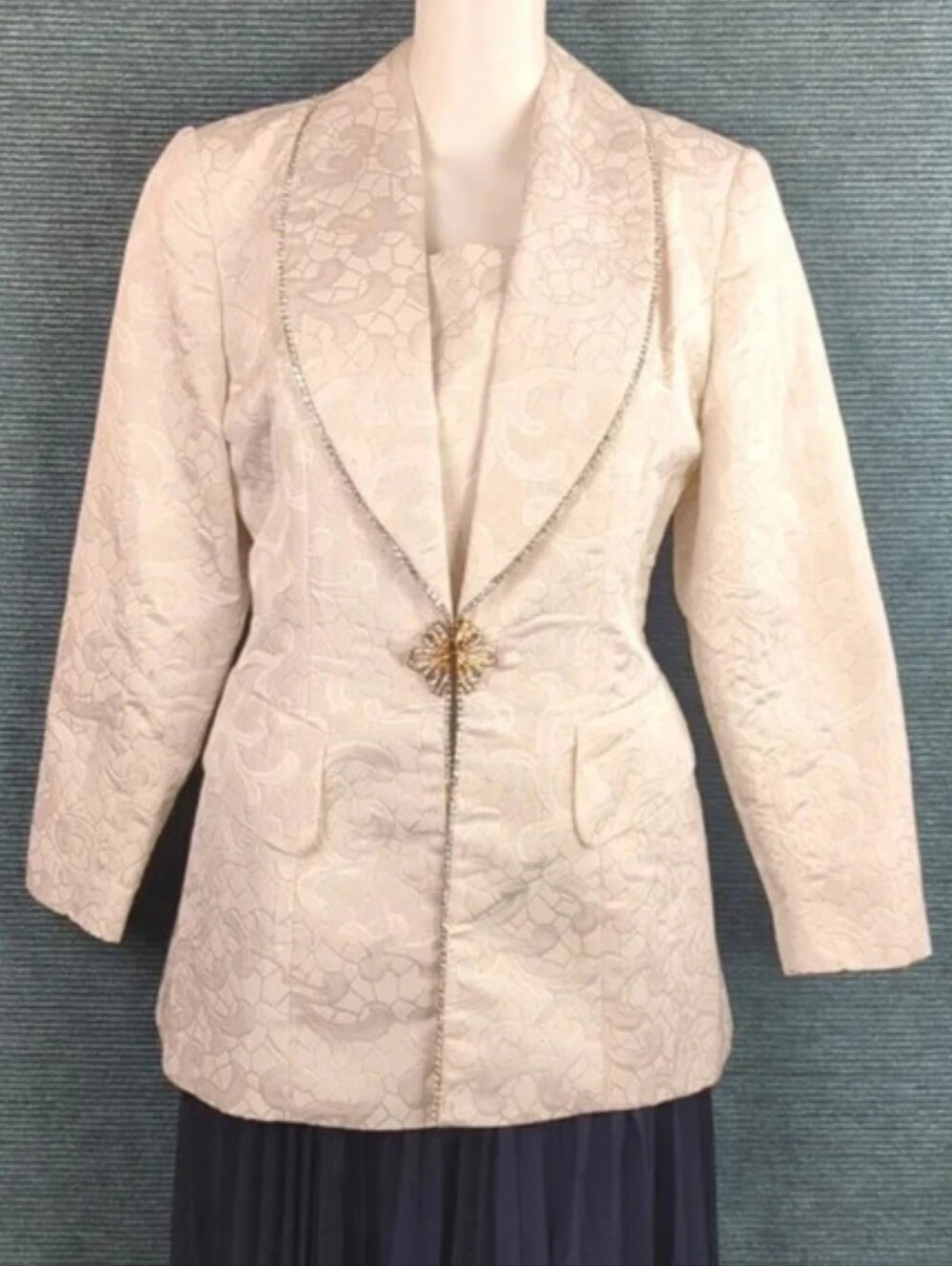 Vintage 80s Clara Clara by Vinette Rhinestone Embellished Jacket